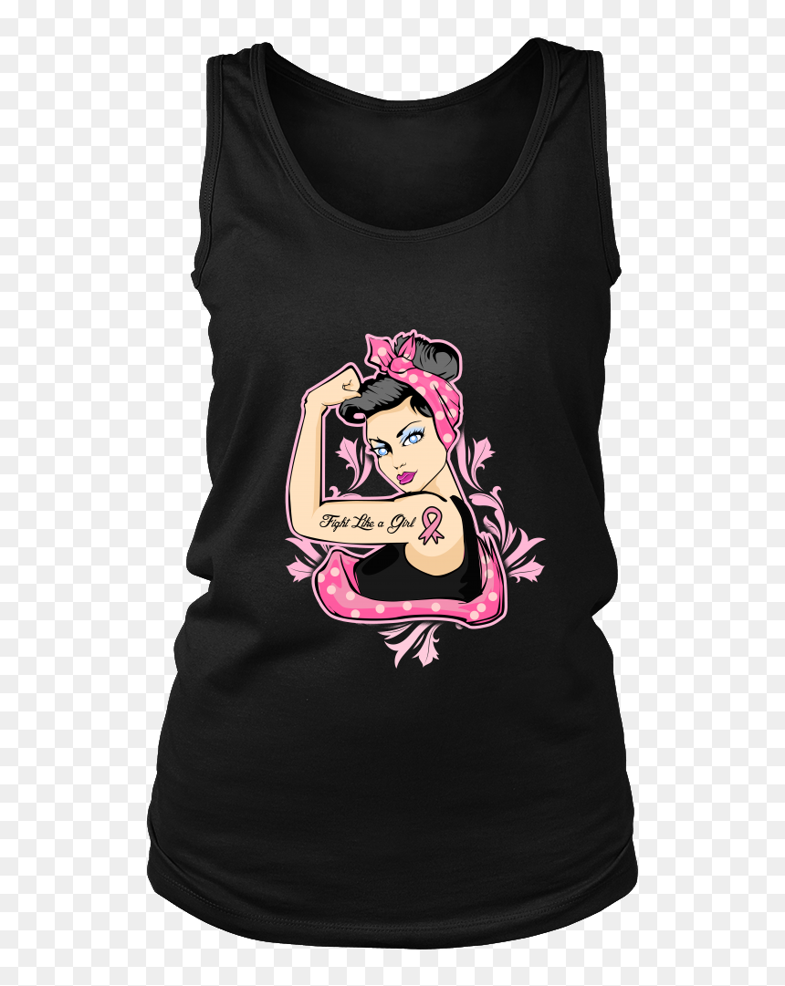 Transparent Fight Like A Girl Png - Rosie The Riveter Fight Like A Girl Breast Cancer, Png Download - fight like a girl png