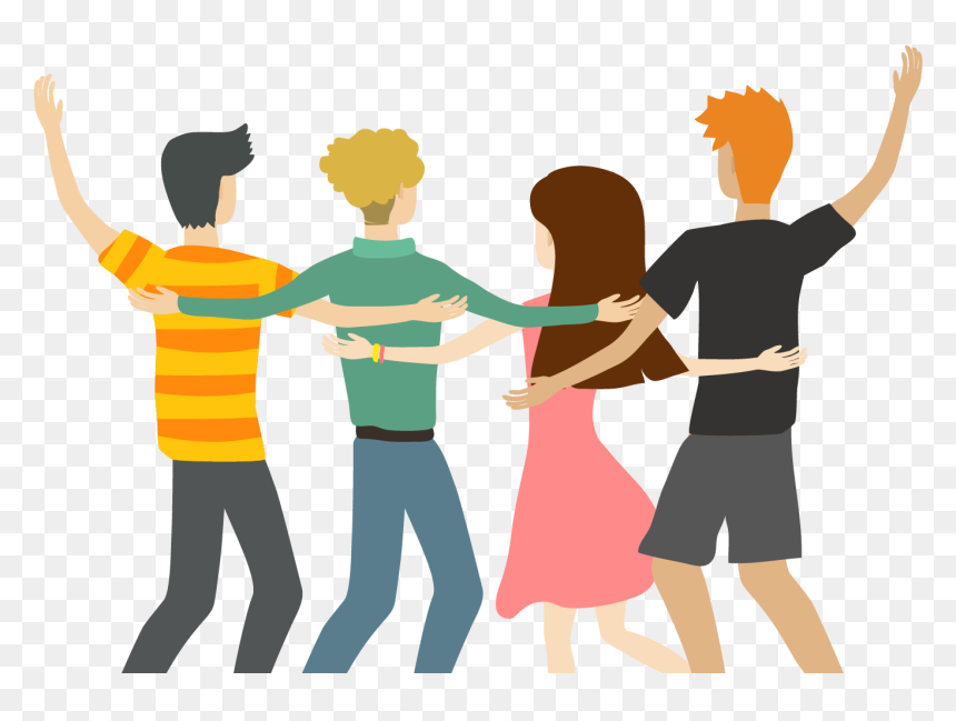 Friends Raised Their Hands To Celebrate 1500*1000 - Tongue Twister About Friends, HD Png Download - people holding hands png