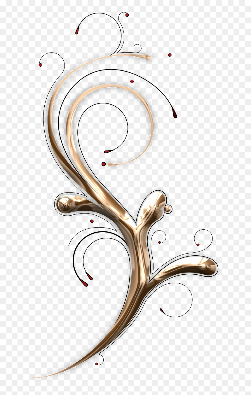 Ornament Ornate Copper Free Photo - Illustration, HD Png Download - vintage swirl png
