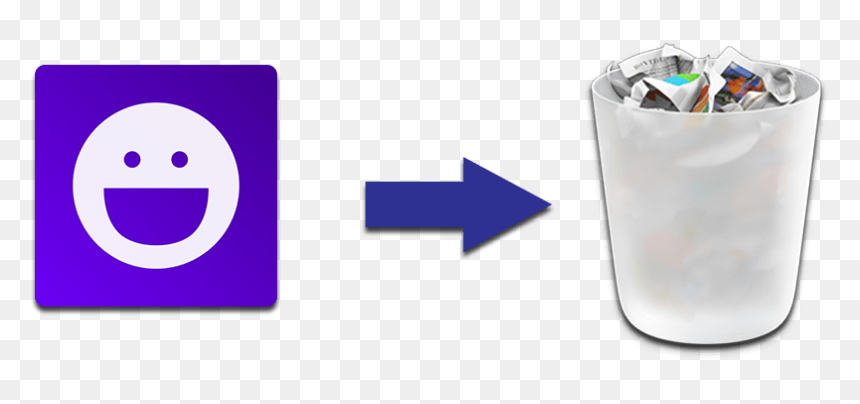 Uninstall Messenger Mac - Graphic Design, HD Png Download - yahoo icon png