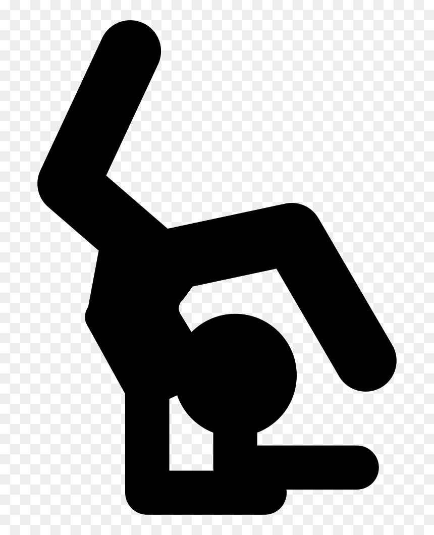Artistic Gymnast Silhouette - Gymnastics Silhouette Icon, HD Png Download - gymnast silhouette png