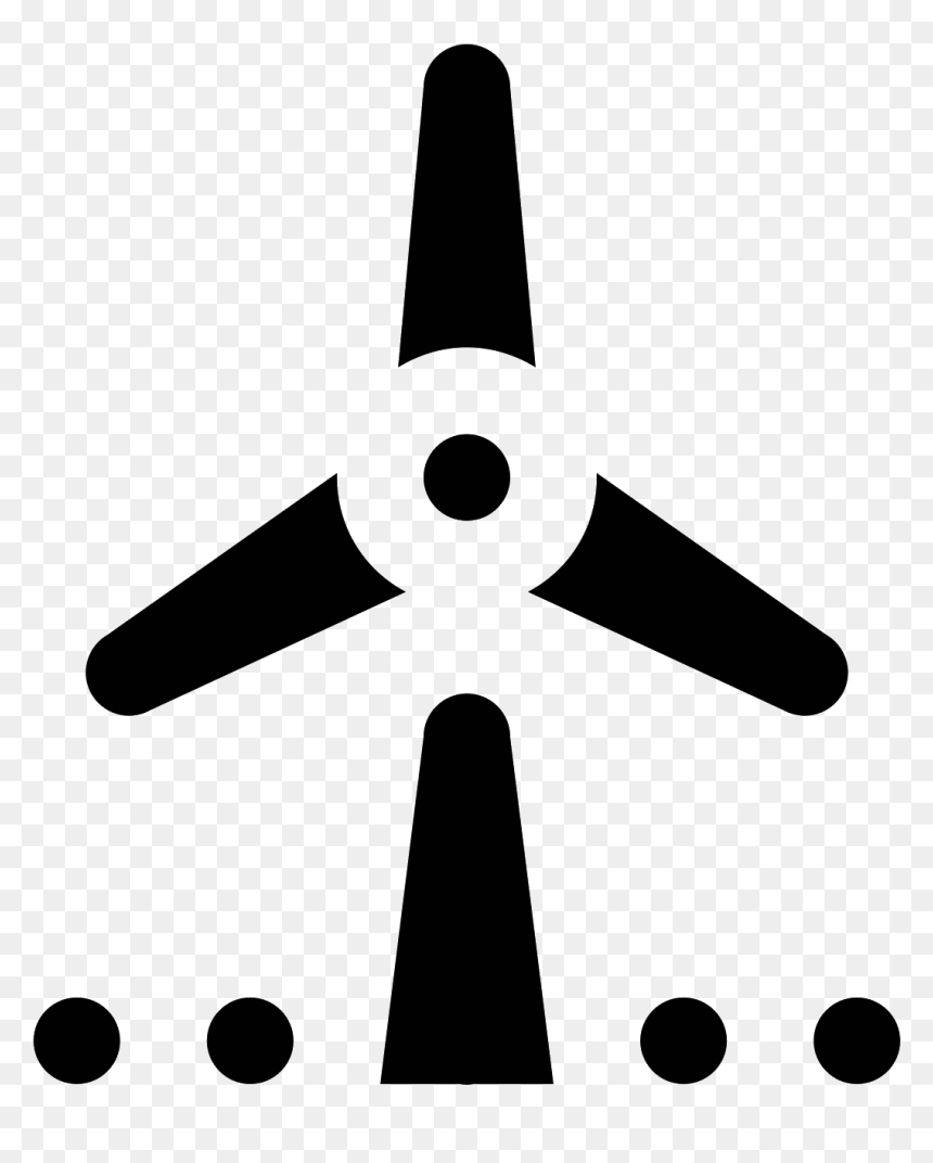 Wind Turbine Icon - Illustration, HD Png Download - wind turbine icon png