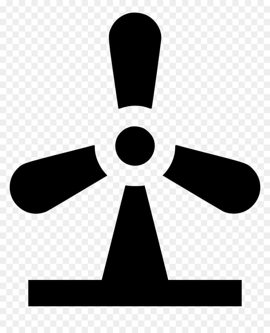 Wind Turbine - Cross, HD Png Download - wind turbine icon png