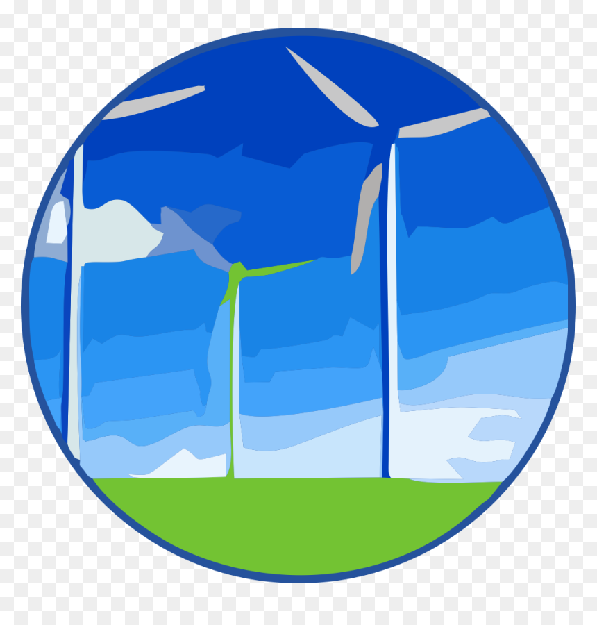 Energy - Circle, HD Png Download - wind turbine icon png