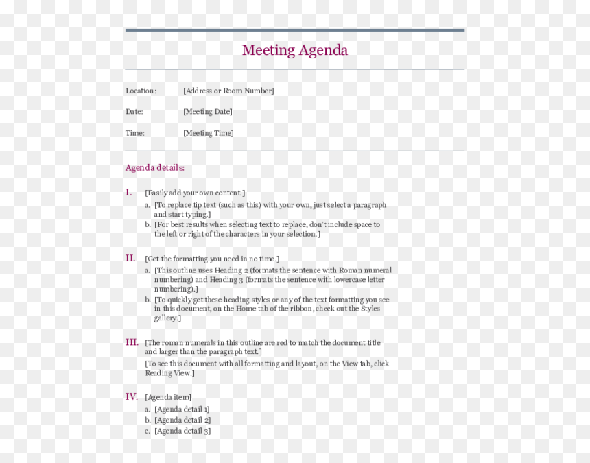 Agenda With Roman Numerals, HD Png Download - roman numeral 2 png