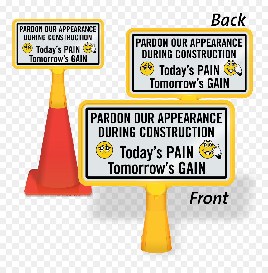 Cartoon, HD Png Download - construction cone png