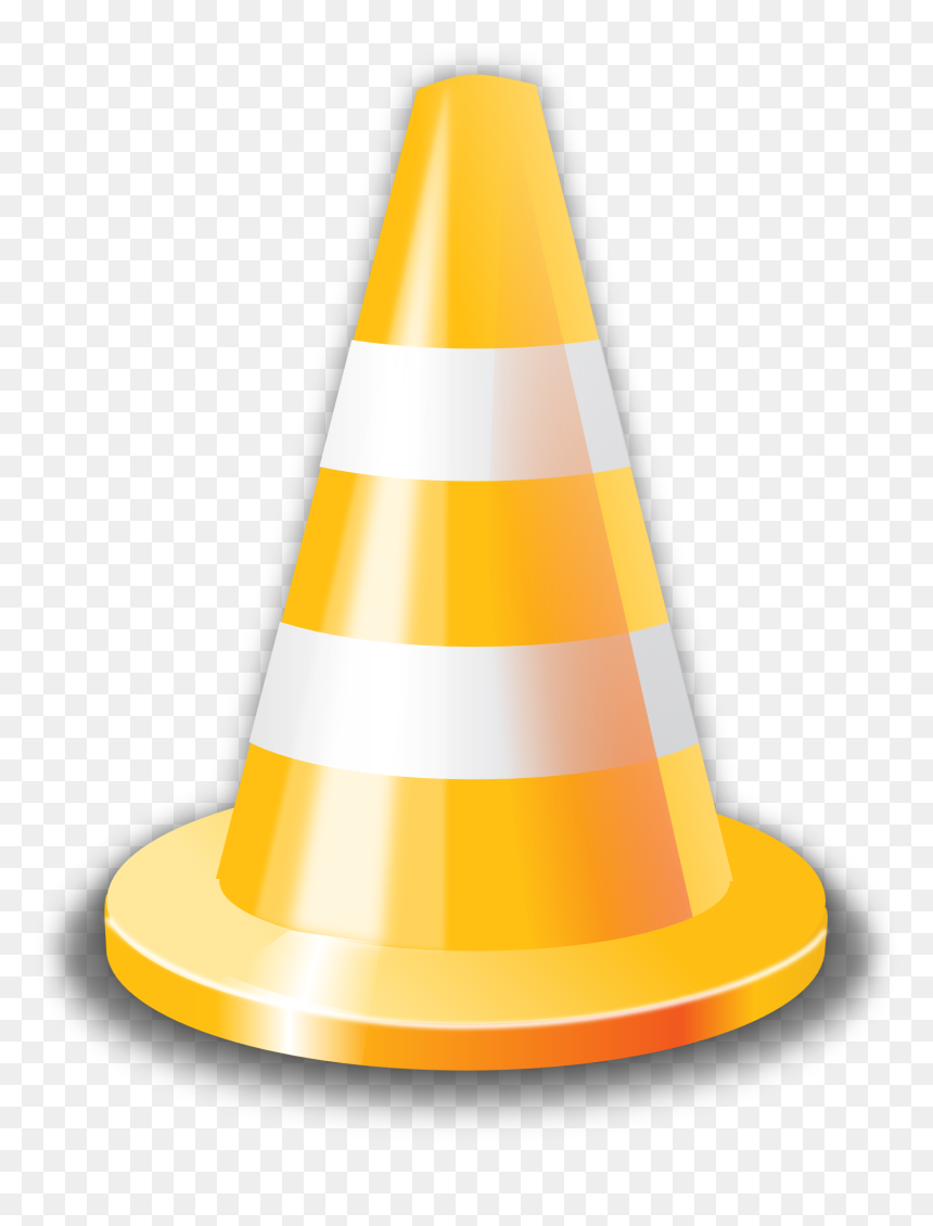 Cone Danger Traffic Free Photo - Cartoon Traffic Cone Yellow, HD Png Download - construction cone png