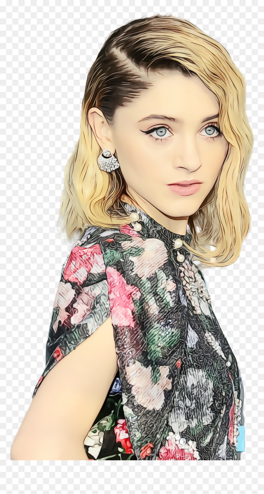Actress Natalia Dyer Png Image - Hairstyle, Transparent Png - finn wolfhard png