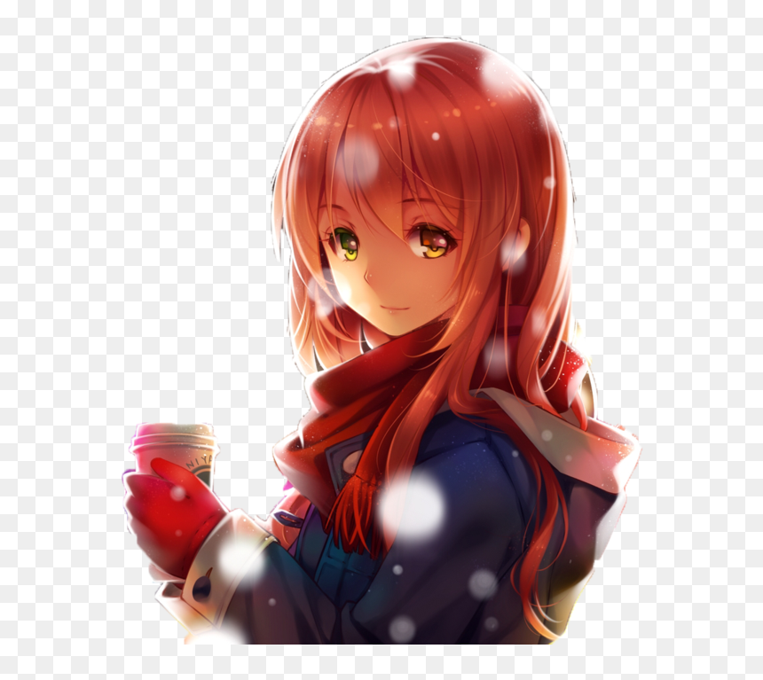 Anime Png Best - Anime Girl Png Red, Transparent Png - anime girl.png