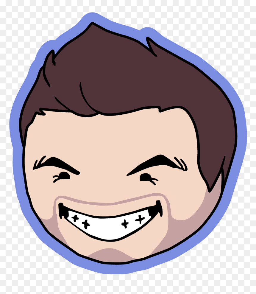 Jacksepticeye Face Png -ryan Grump Head, Hd Png Download - Game Grump Guest Heads, Transparent Png - finn wolfhard png