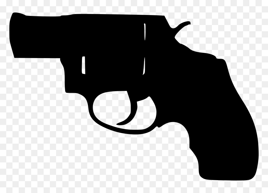 Transparent Pistol Clipart - Pistol Clip Art, HD Png Download - pistol silhouette png