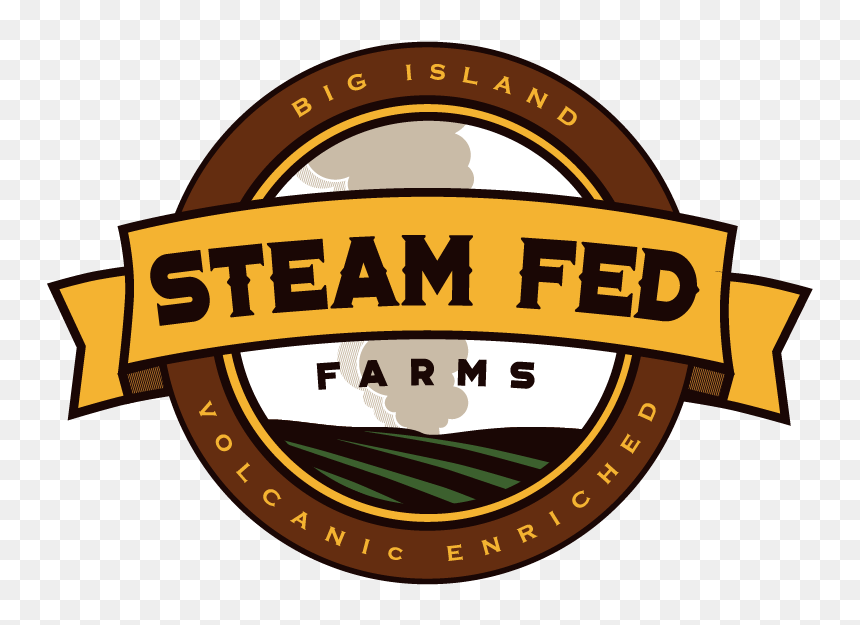 Steam Fed Farms Banner Steampunk Produce Hawaii Volcano - Label, HD Png Download - steam png logo