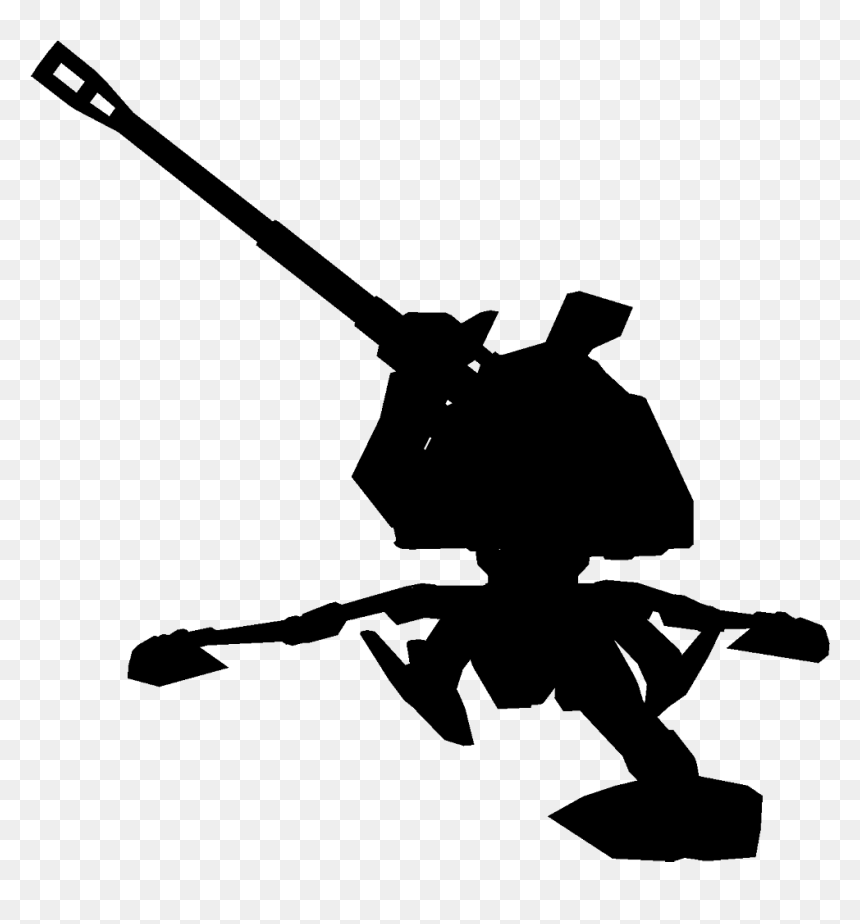 Artillery Silhouette - Artillery Images No Background, HD Png Download - pistol silhouette png