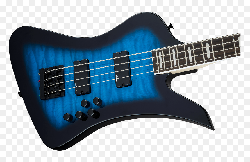 Jackson Js Series Kelly Bird Iv Js3q Rosewood Board - Jackson Js2 Kelly Bird Bass, HD Png Download - blue burst png