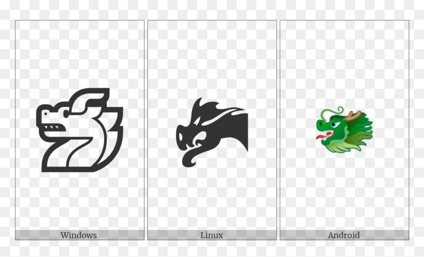 Dragon Face On Various Operating Systems - Cartoon, HD Png Download - dragon face png