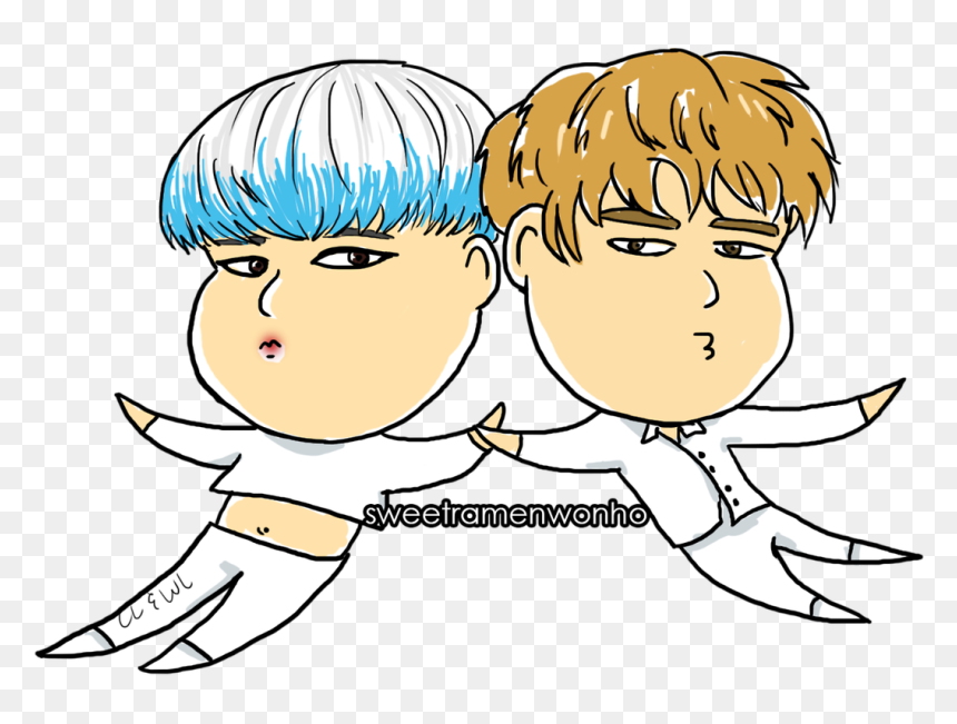 Transparent Wonho Png - Cartoon, Png Download - wonho png