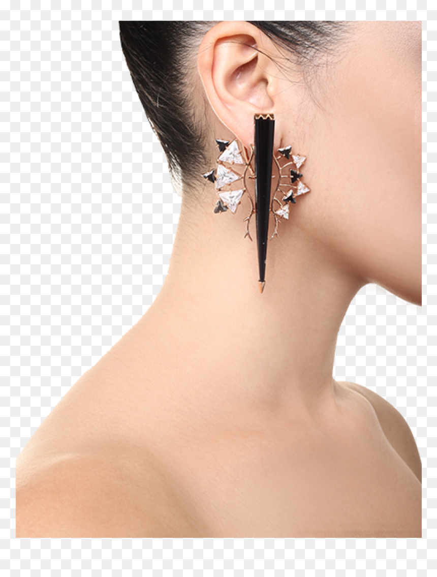 Earrings, HD Png Download - metal horns png