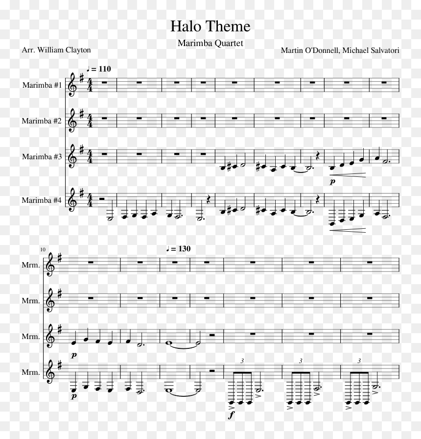 Electric Bass Sheet Music, HD Png Download - marimba png