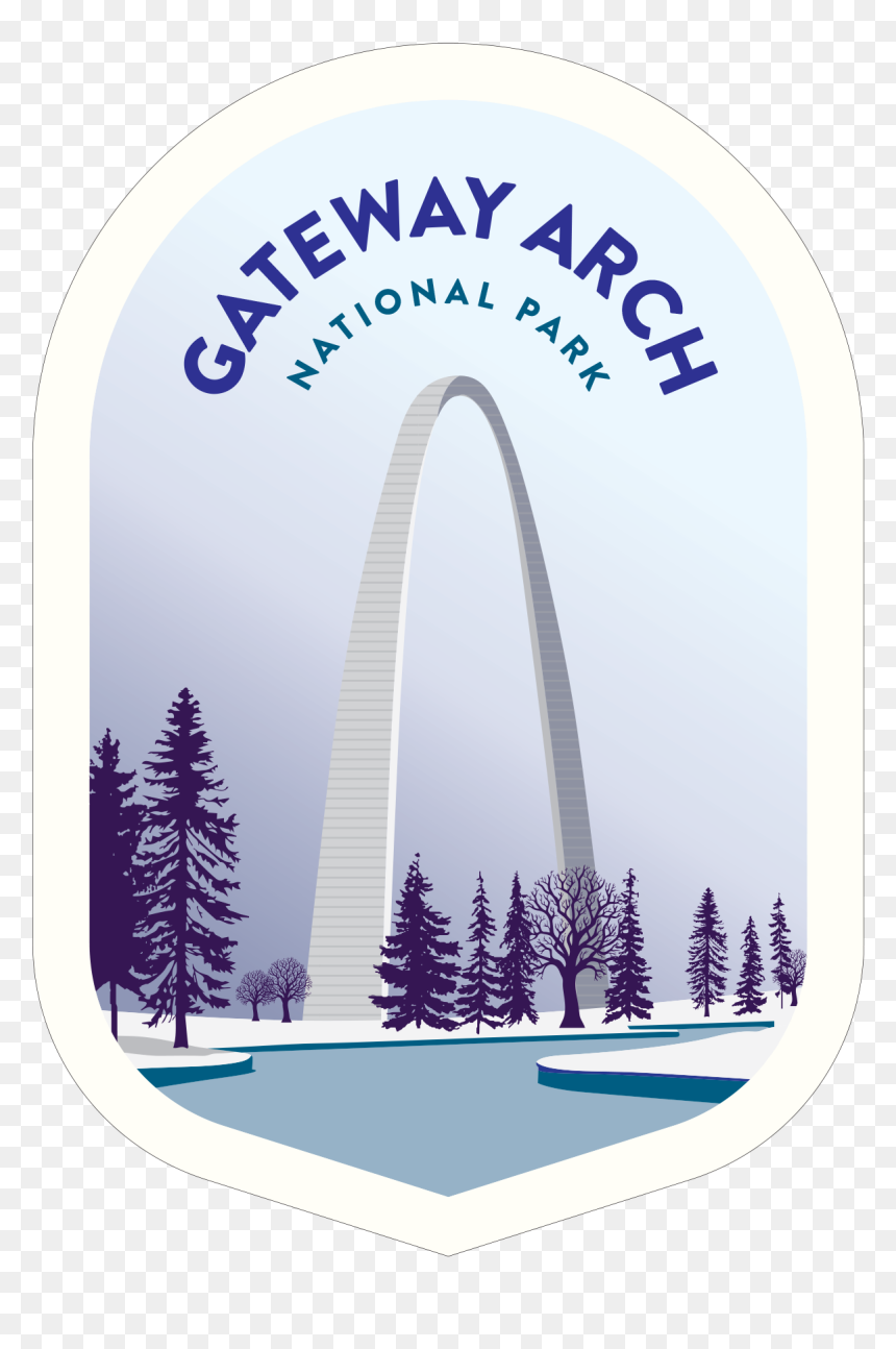 Clean Np Badge - Arch, HD Png Download - gateway arch png