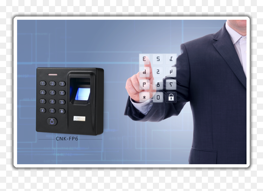 /access Control Security System - Hombre De Seguridad Abriendo La Puerta, HD Png Download - biometric devices png