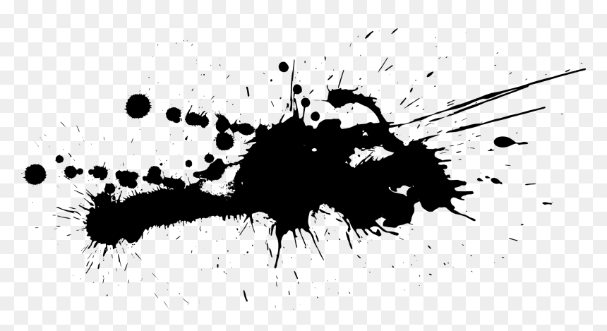Black Paint Splatter Png, Transparent Png - splash png