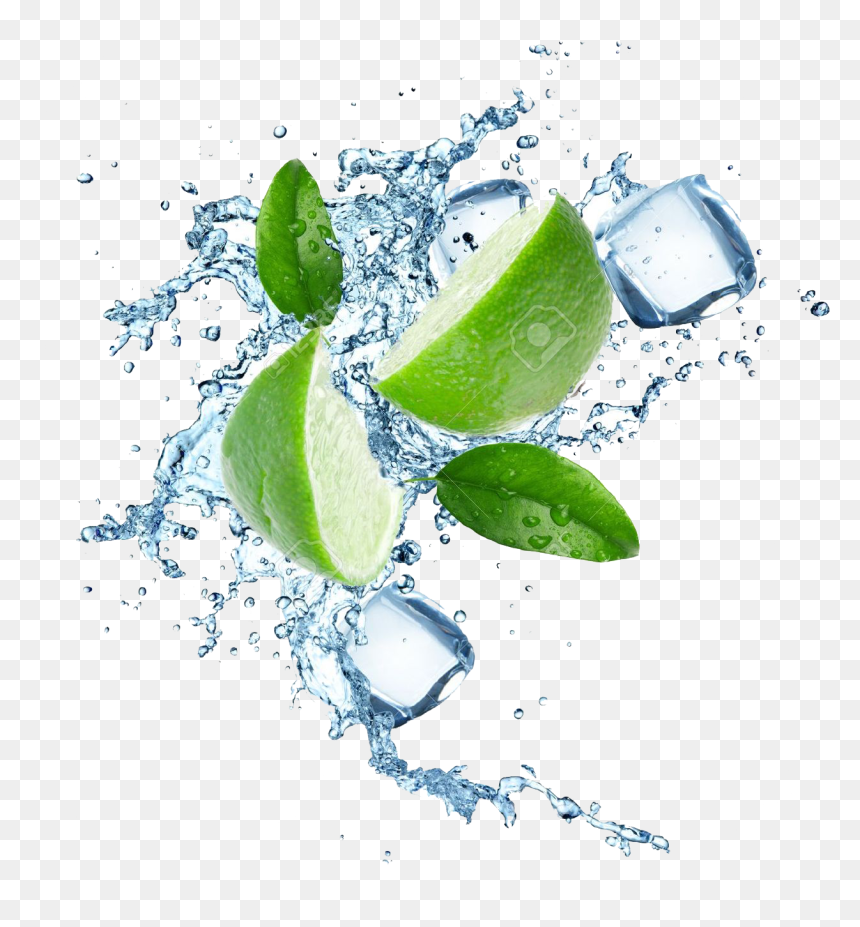 Strawberry With Water Splash, HD Png Download - splash png