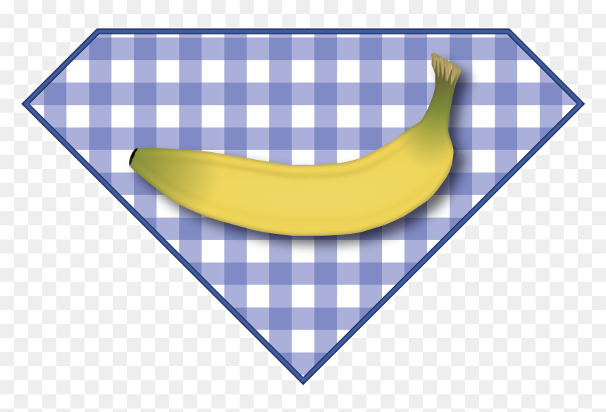Fondo De Cuadritos Azul Y Blanco, HD Png Download - banana png
