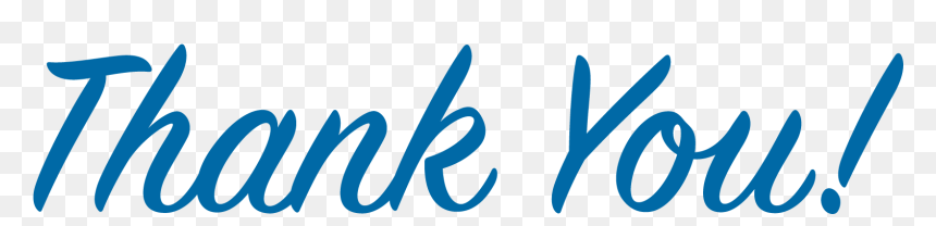 Blue Thank You Png, Transparent Png - thank you png