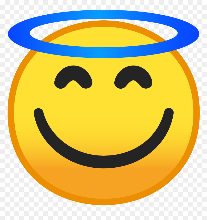 Smiley Face With Halo, HD Png Download - halo png