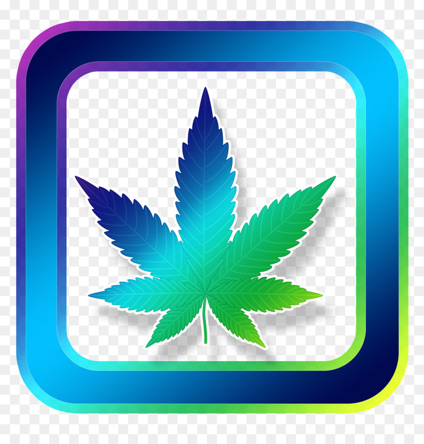 Weed Leaf Black And White, HD Png Download - weed png