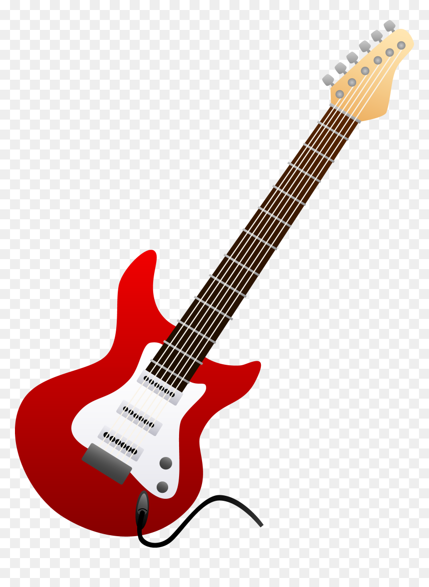 Electric Guitar Clipart, HD Png Download - guitar png