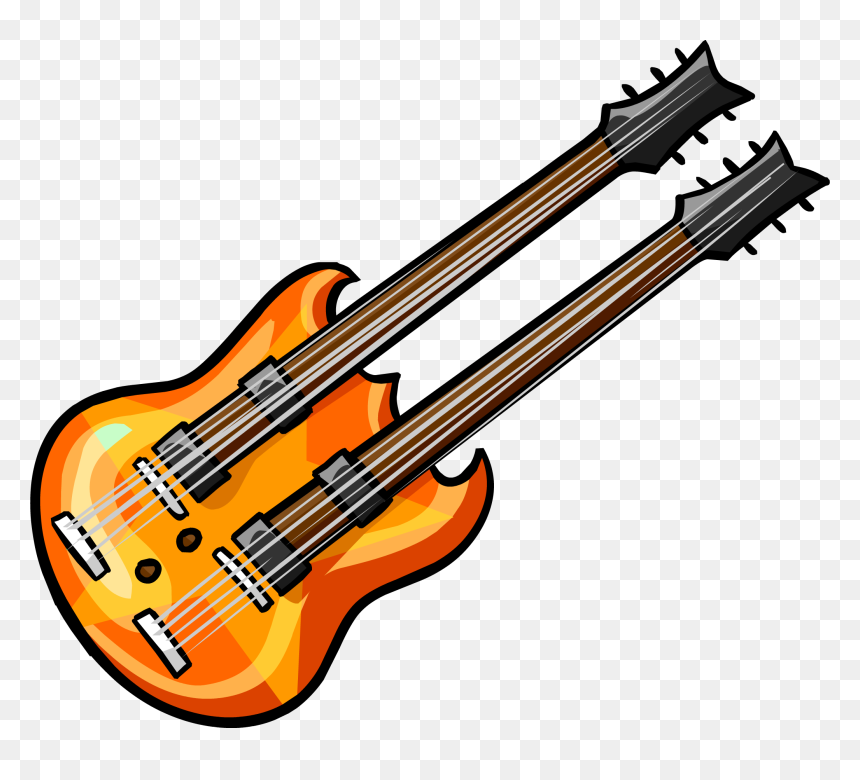 Club Penguin Guitar, HD Png Download - guitar png