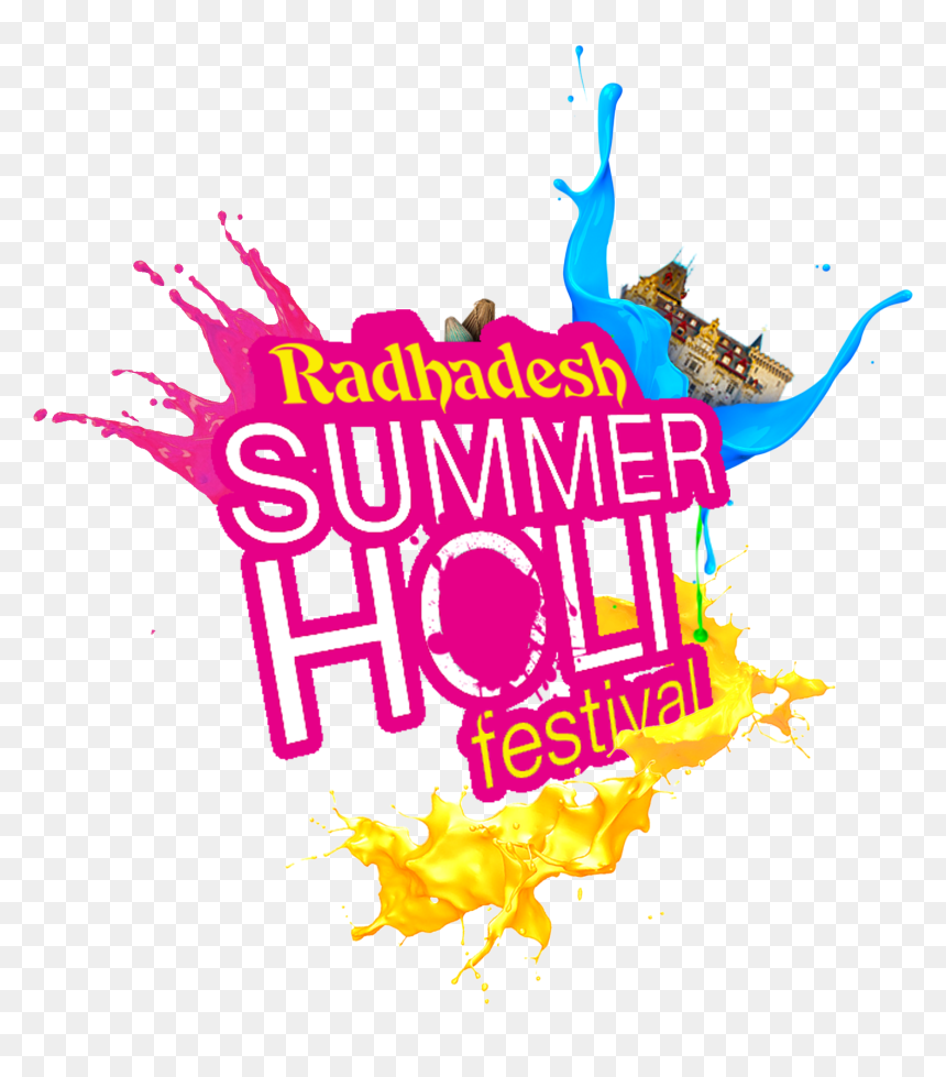 Logo Holi Party Png, Transparent Png - holi png