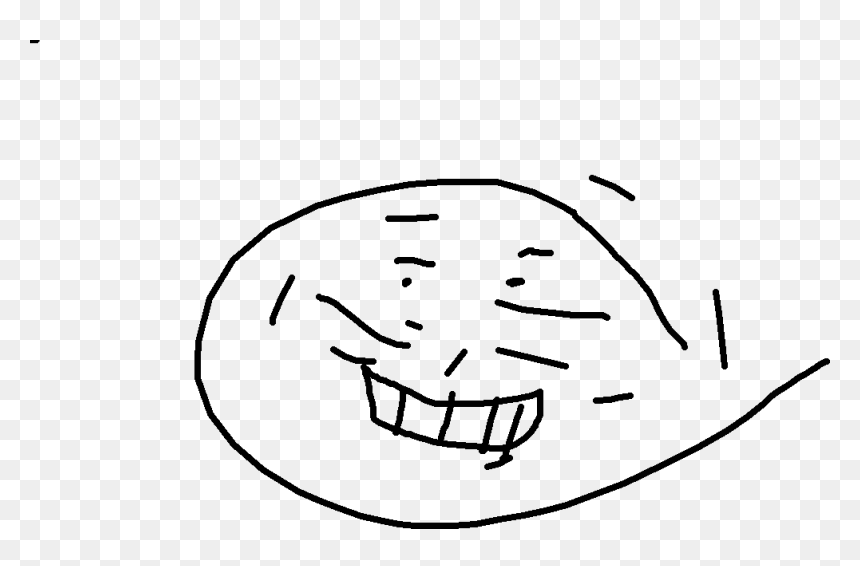 Sketch, HD Png Download - troll face png