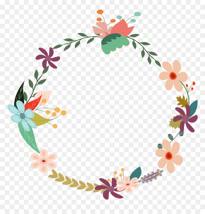 Vintage Floral Vector Png, Transparent Png - flower crown png