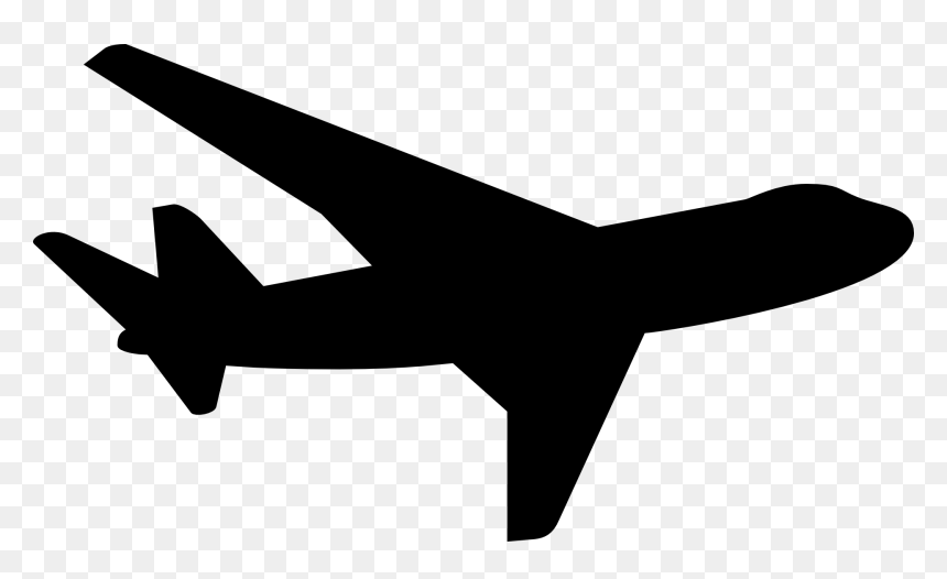 Airplane Silhouette Png, Transparent Png - plane png