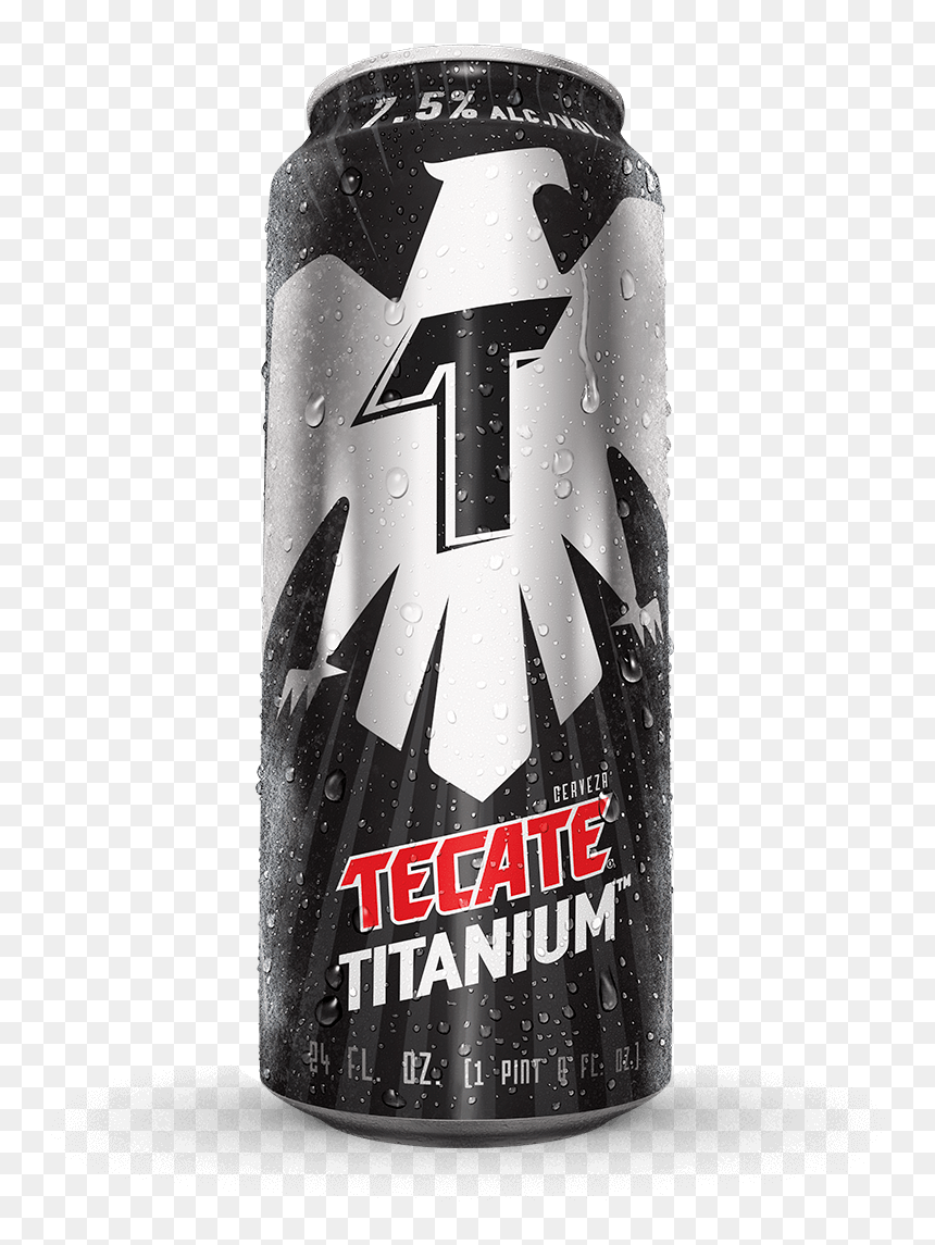 Tecate Titanium 24oz Can, HD Png Download - beer png
