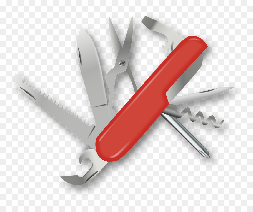 Swiss Army Knife Clipart, HD Png Download - knife png