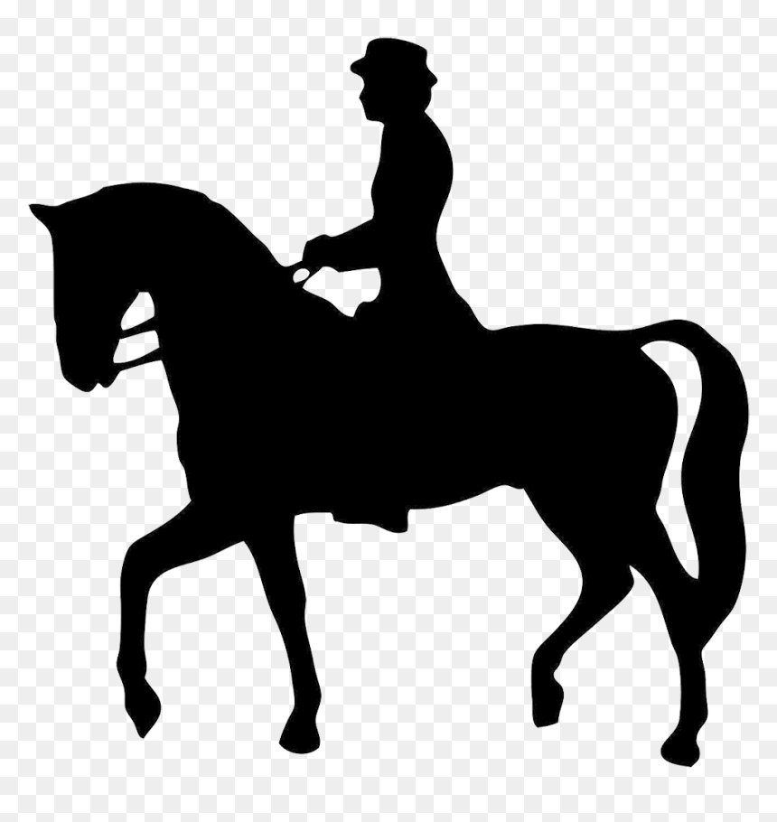 Horse Riding Silhouette Png, Transparent Png - horse png