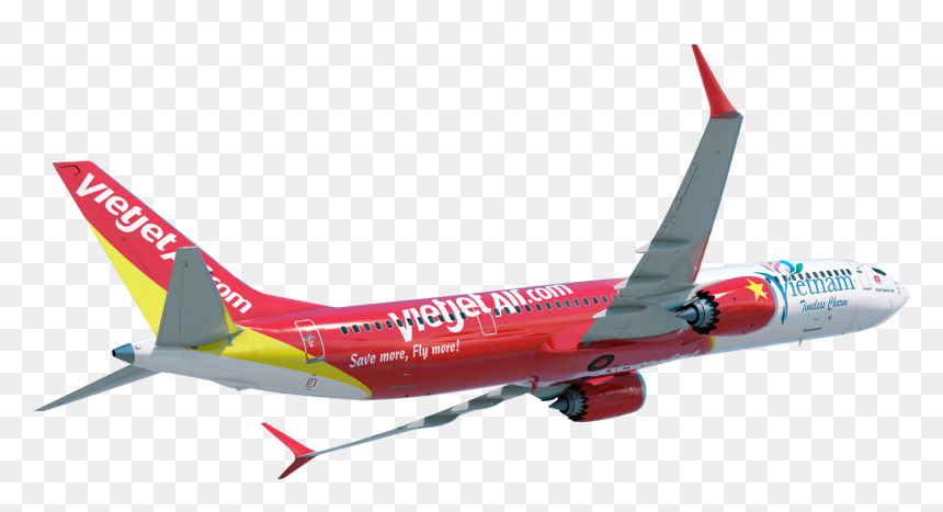 Vietjet 737 Max, HD Png Download - plane png