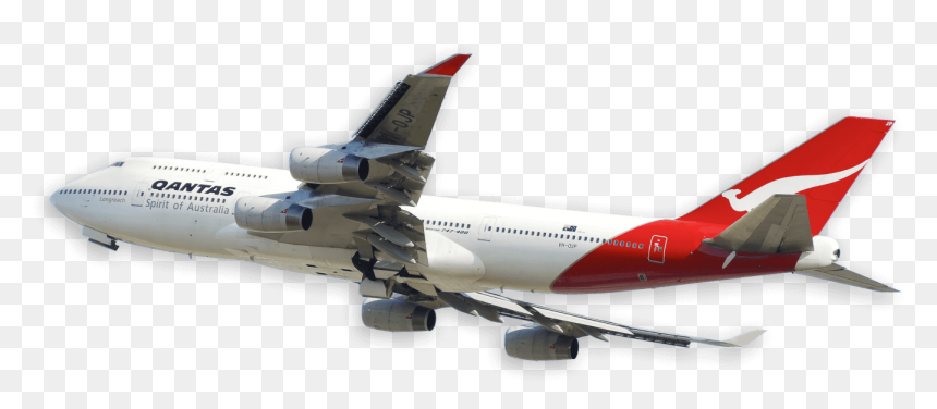 Qantas 747 400, HD Png Download - plane png