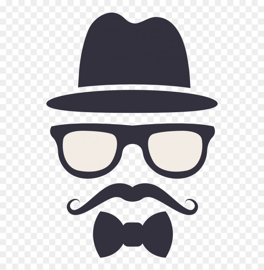 Kacamata Vektor Png, Transparent Png - beard png