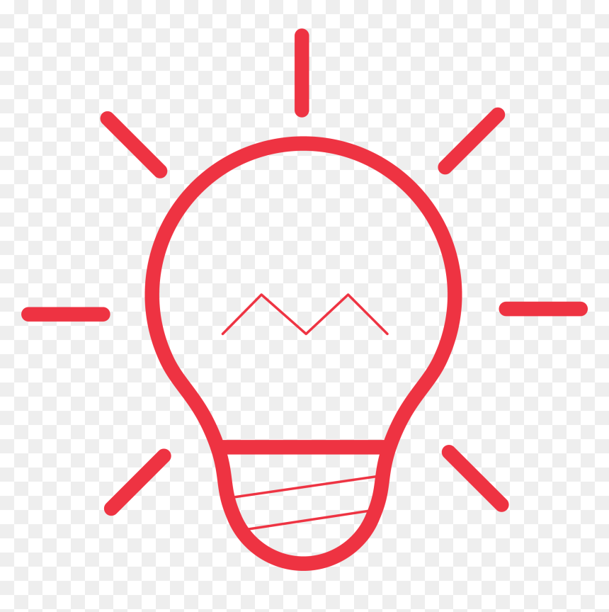 Red Light Bulb Png, Transparent Png - light bulb png