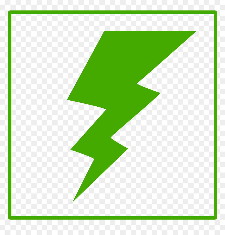 Green Energy Png Icon, Transparent Png - lightning bolt png