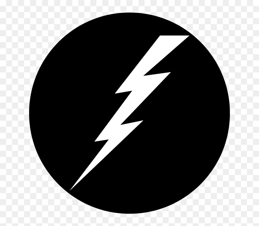 Lighting Bolt Black And White, HD Png Download - lightning bolt png