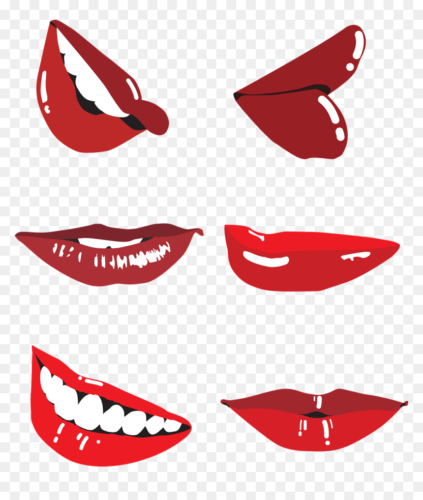 Senyuman Png, Transparent Png - lips png