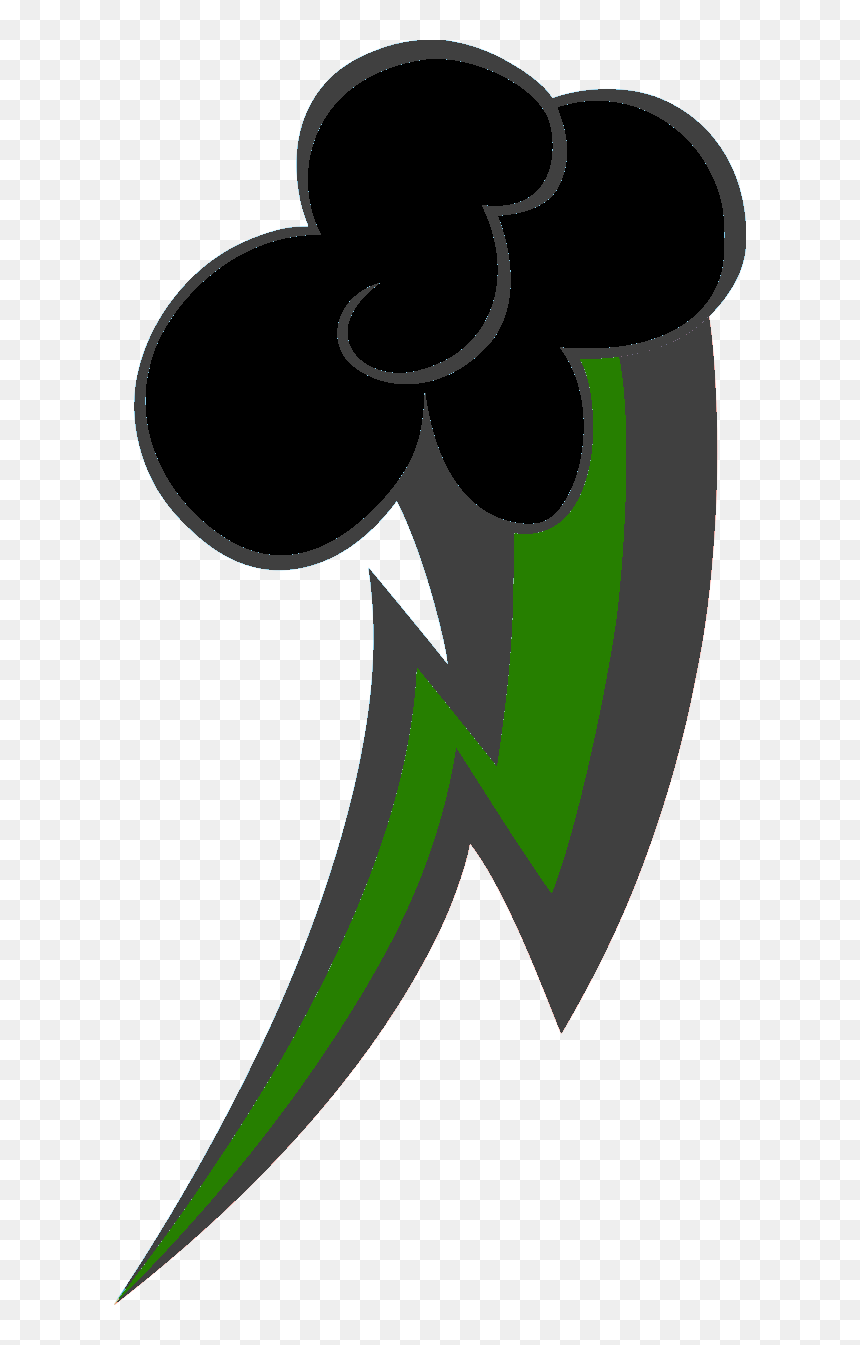 Thunder Cloud Cutie Mark, HD Png Download - lightning bolt png