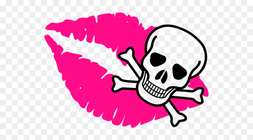 Skull And Crossbones, HD Png Download - lips png