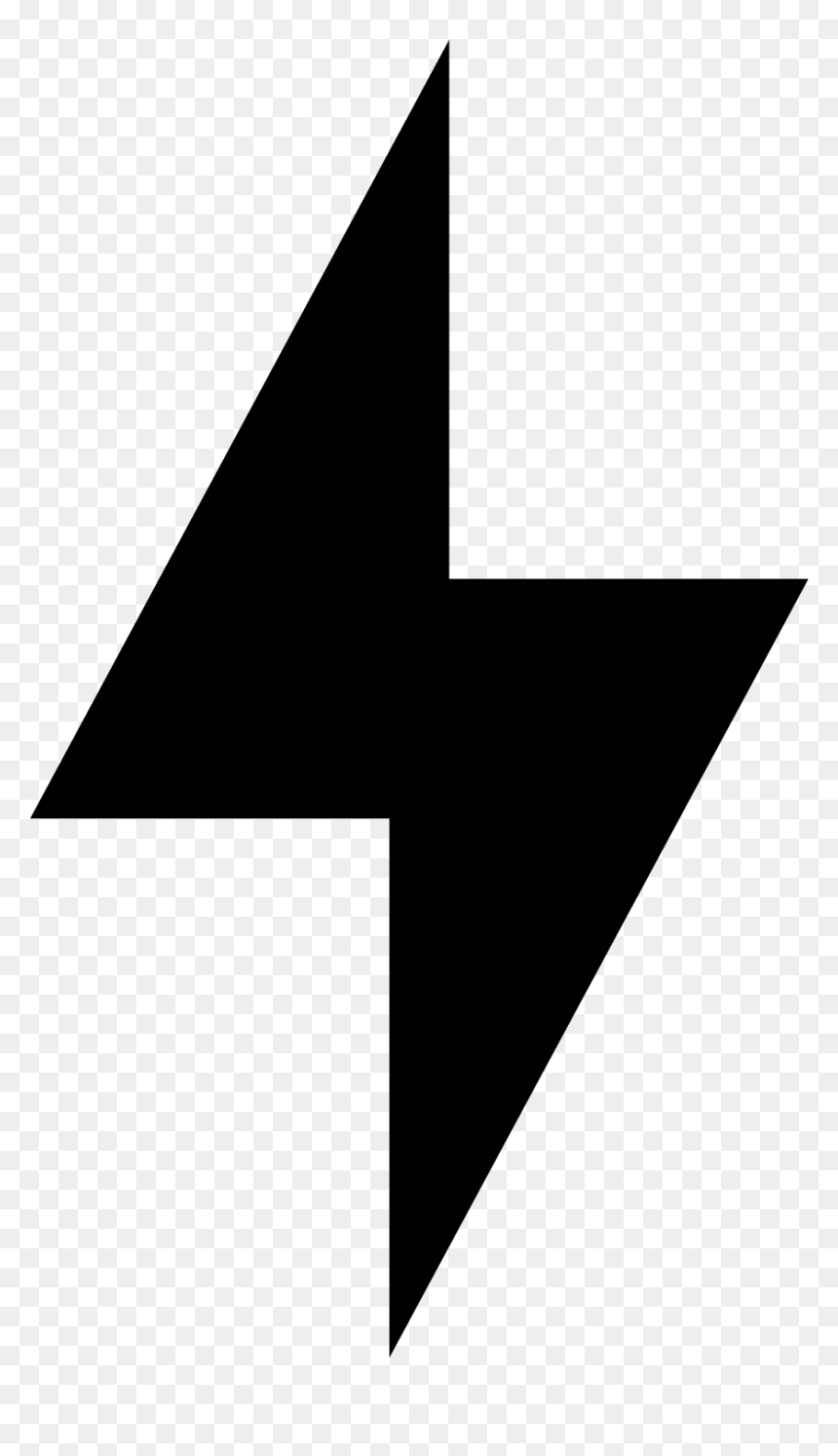 Triangle, HD Png Download - lightning bolt png