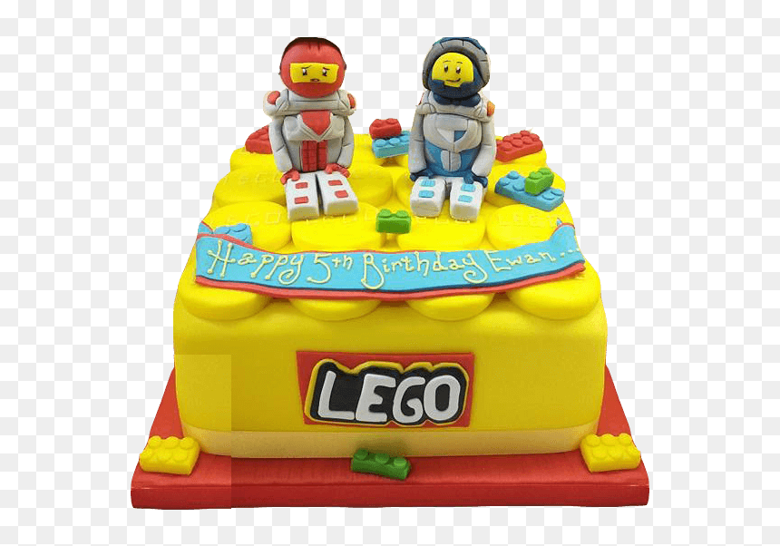 Lego Birthday Cake Png, Transparent Png - birthday cake png